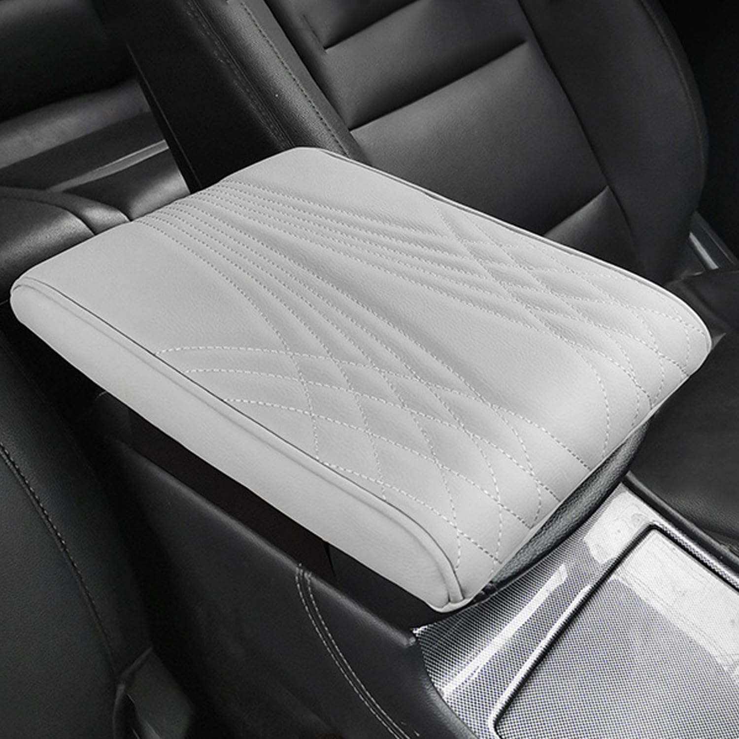 Funda para reposabrazos de automóvil, almohadilla universal de espuma viscoelástica para consola central de automóvil, cojín para reposabrazos de