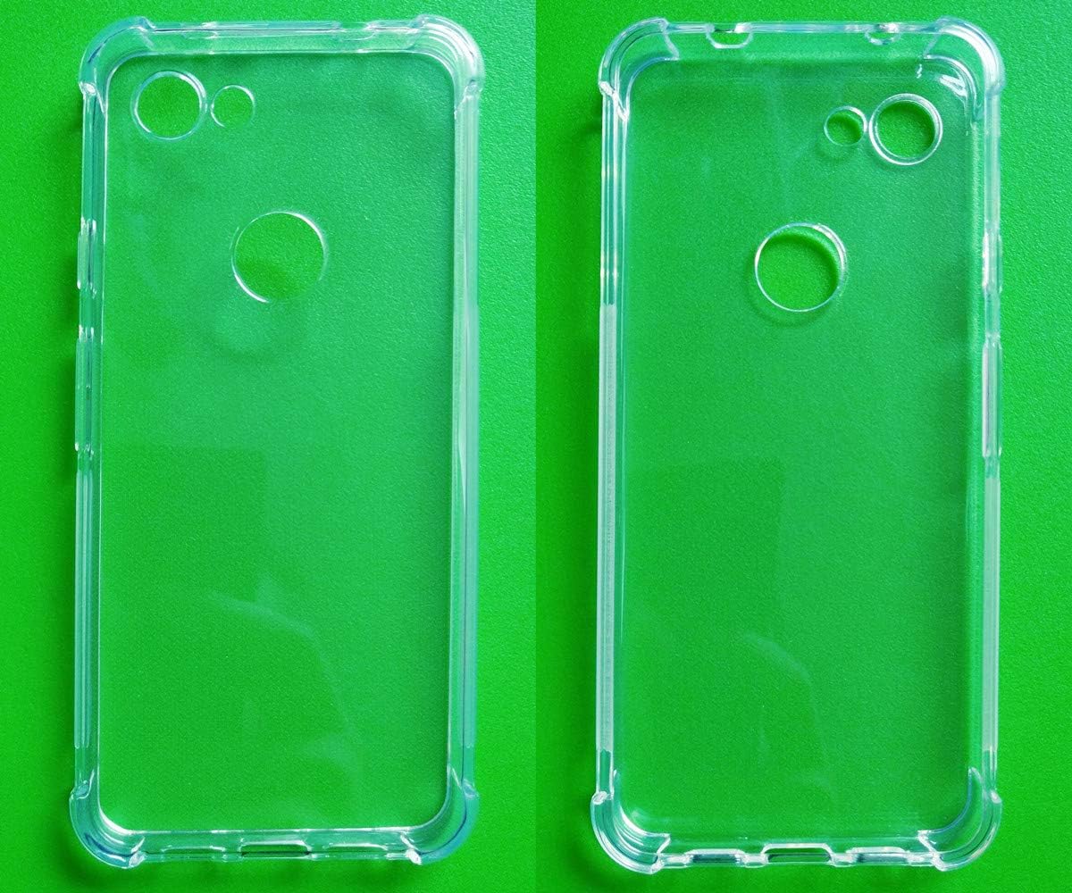 TIYA para Google Pixel 3A caso TPU transparente cuatro esquinas cubierta transparente suave funda