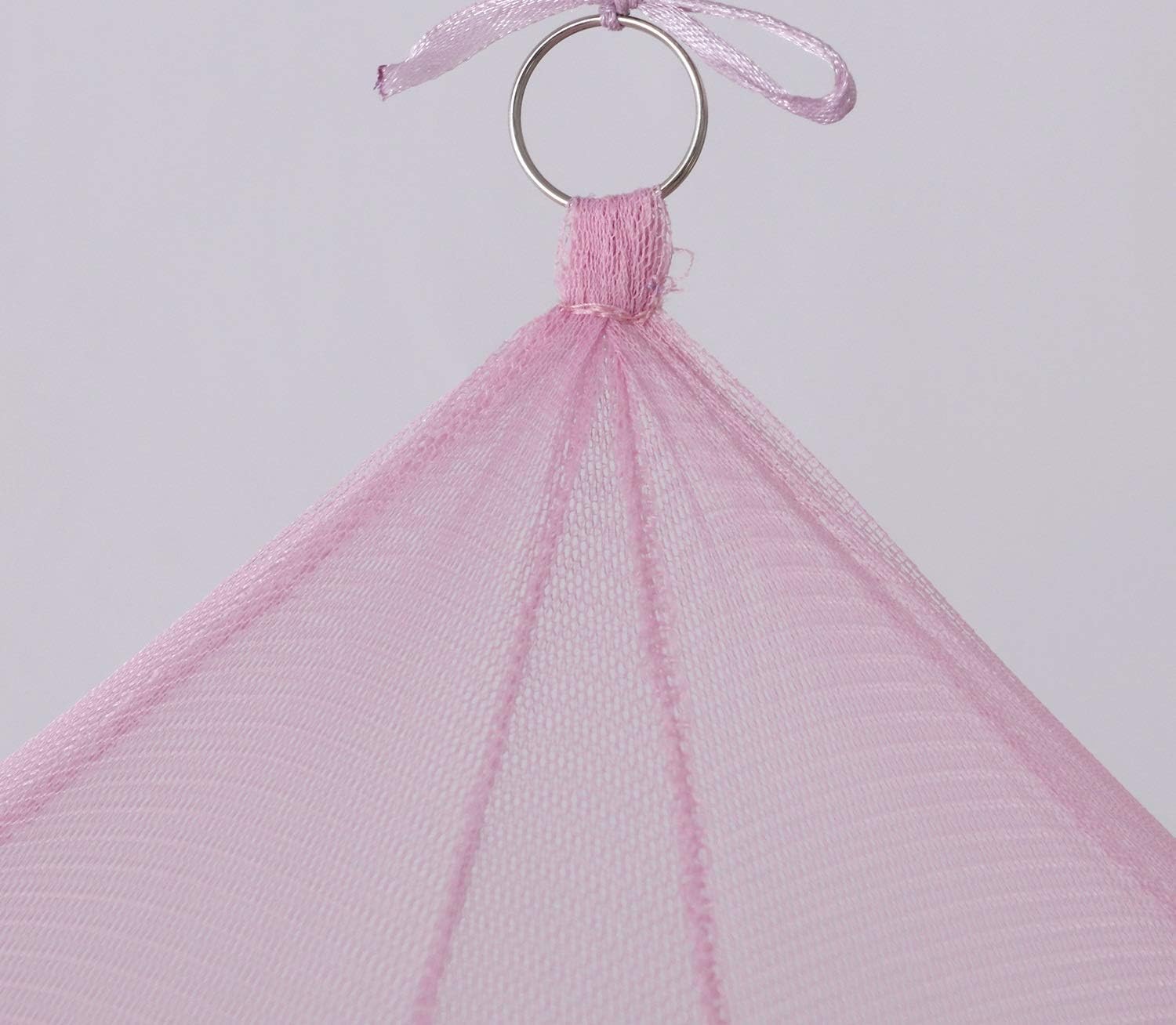 OctoRose Toldo redondo de mariposa para cama  Toldo colgante rosa  Se adapta a cunas completas, camas de niños, individual, Queen y King  Bonita y