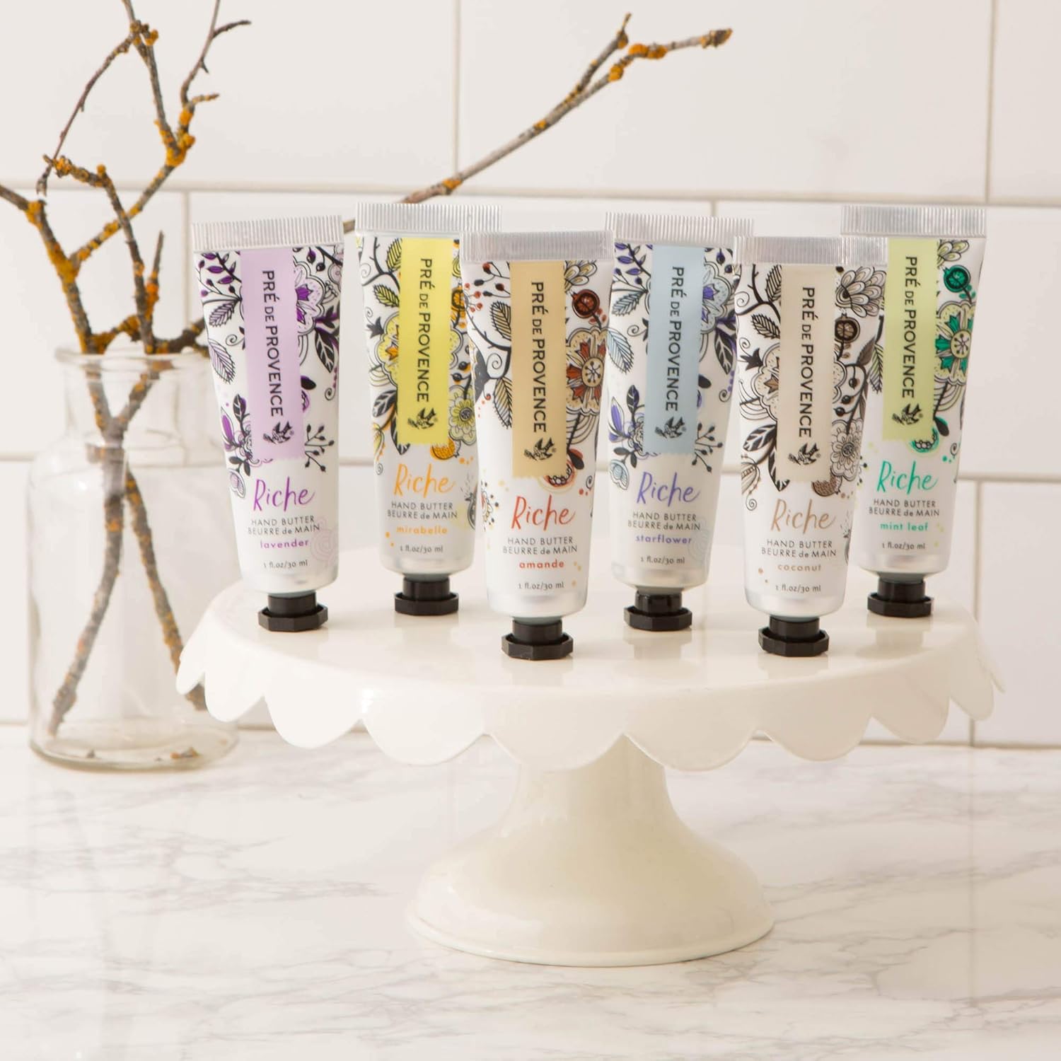 Pre de Provence Riche Collection – Mantequilla de manos, hoja de menta, 1 unidad (paquete de 1)