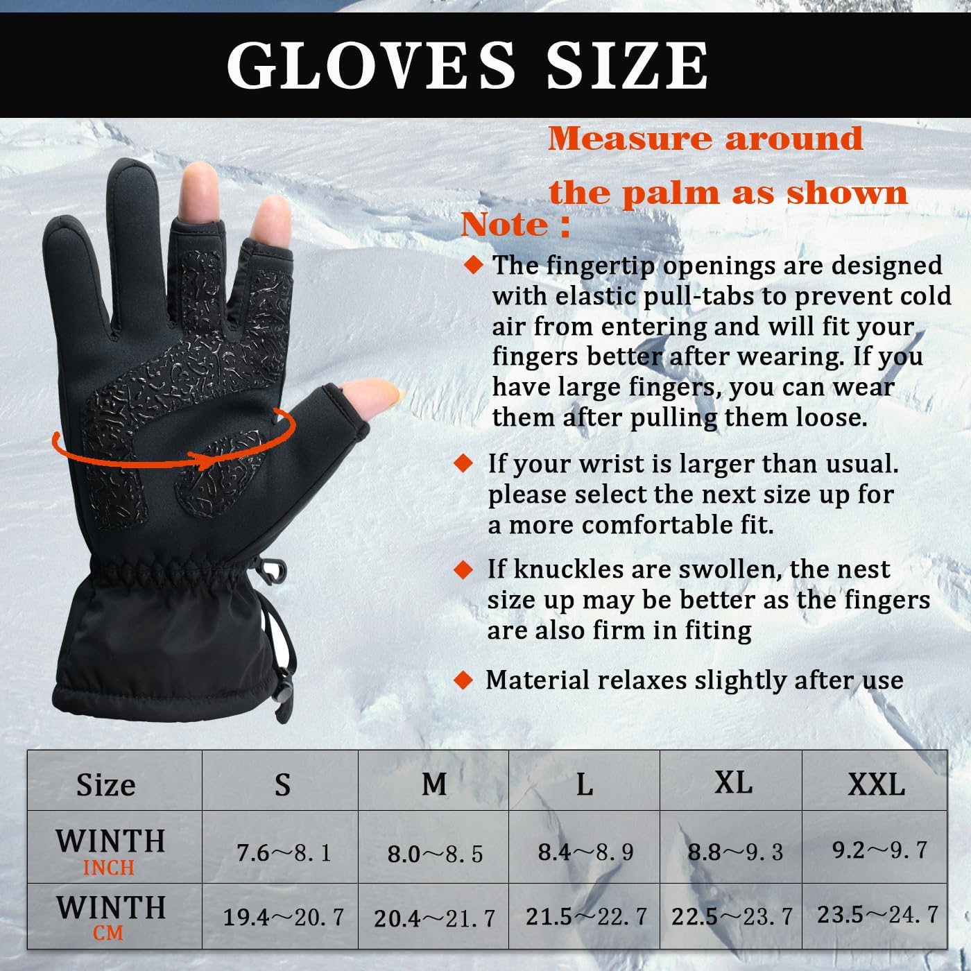 Drasry Guantes de pesca cálidos para hombres y mujeres para clima frío, aislados, repelentes al agua, ideales para pesca en hielo, pesca con mosca,