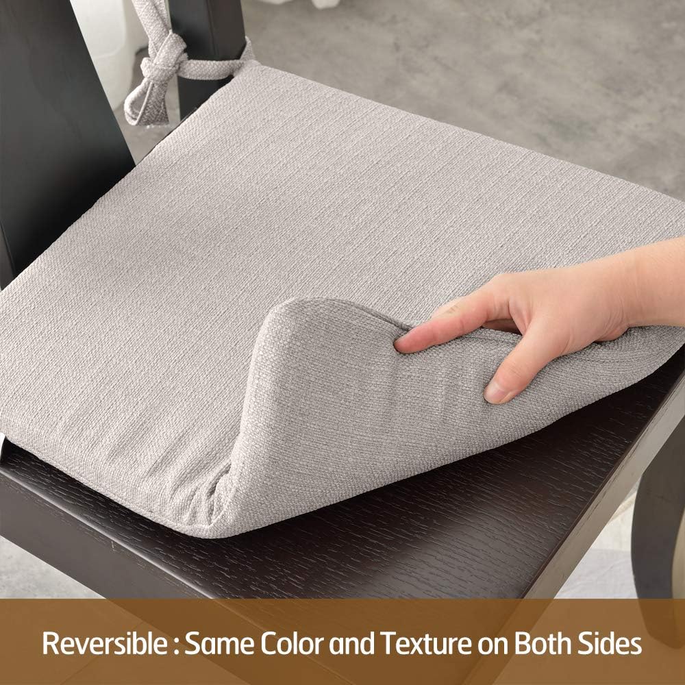 BALCONY&FALCON – Cojín antideslizante para silla de asiento trasero, 16 x 16 pulgadas, funda de cojín para oficina, comedor, cocina, soporte,