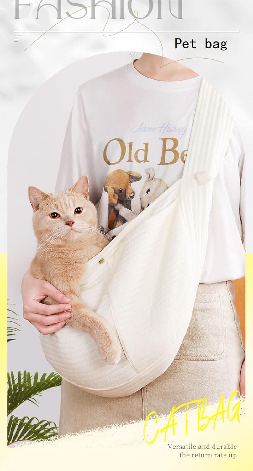 Bolsa para gatos, bolsa portátil para mascotasperros, bolso mensajero para gatoperro, bolso de gato de un hombro, bolso de lona para perros