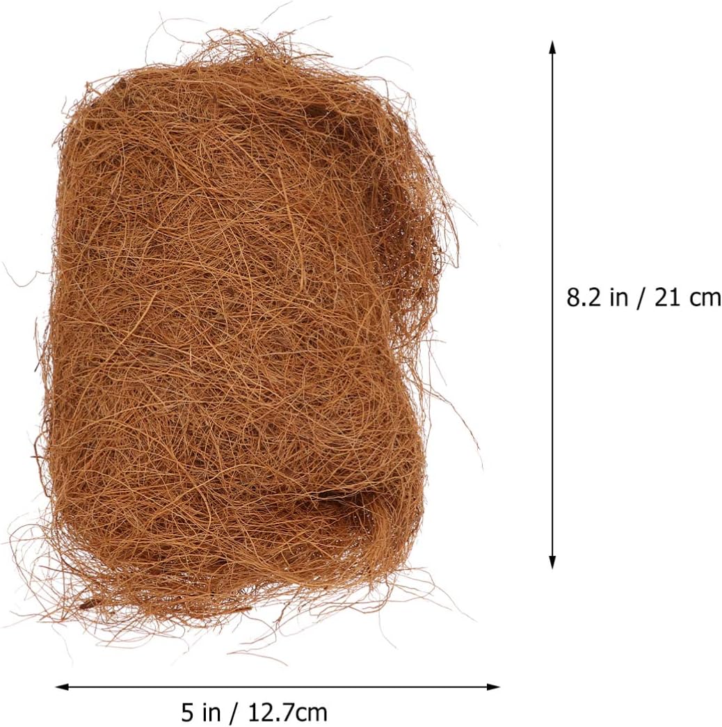 Cabilock Natural Coco Liners – Tapete de fibra de coco y coco, cesta de coco para bricolaje, cesta de flores, verduras, red para pájaros, 5.9 in,