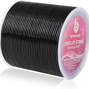 BFANGZ Cuerda elástica de 0.059in y 164.0ft para hacer joyas, cuerda elástica de cristal, cuerda elástica para pulseras, collares, joyas y BFANGZ Cuerda elástica de 0.059in y 164.0ft para hacer joyas, cuerda elástica de cristal, cuerda elástica para pulseras, collares, joyas y