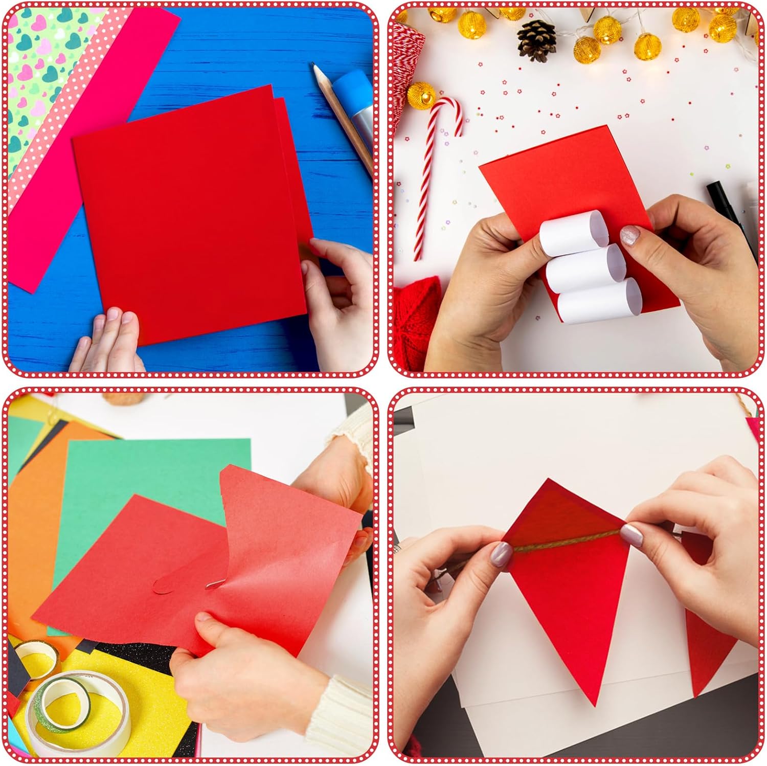 Ctosree 100 hojas de papel de cartulina de 12 x 12 pulgadas, 6.35 ozm, cubierta de 65 libras, 120 libras de grosor, suministros creativos, para
