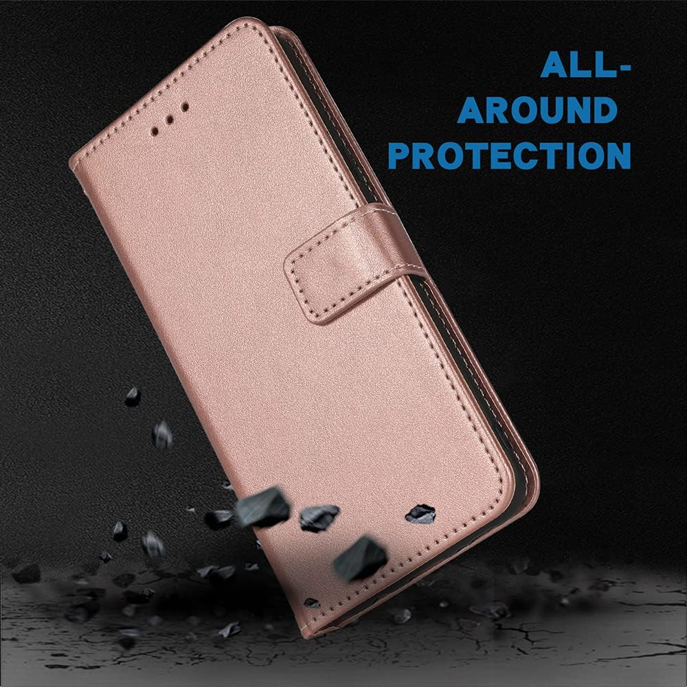 Compatible con Vivo X60 Pro Plus 5G – Funda tipo cartera con correa de muñeca y soporte de cuero para tarjetas, accesorios para celular, funda para