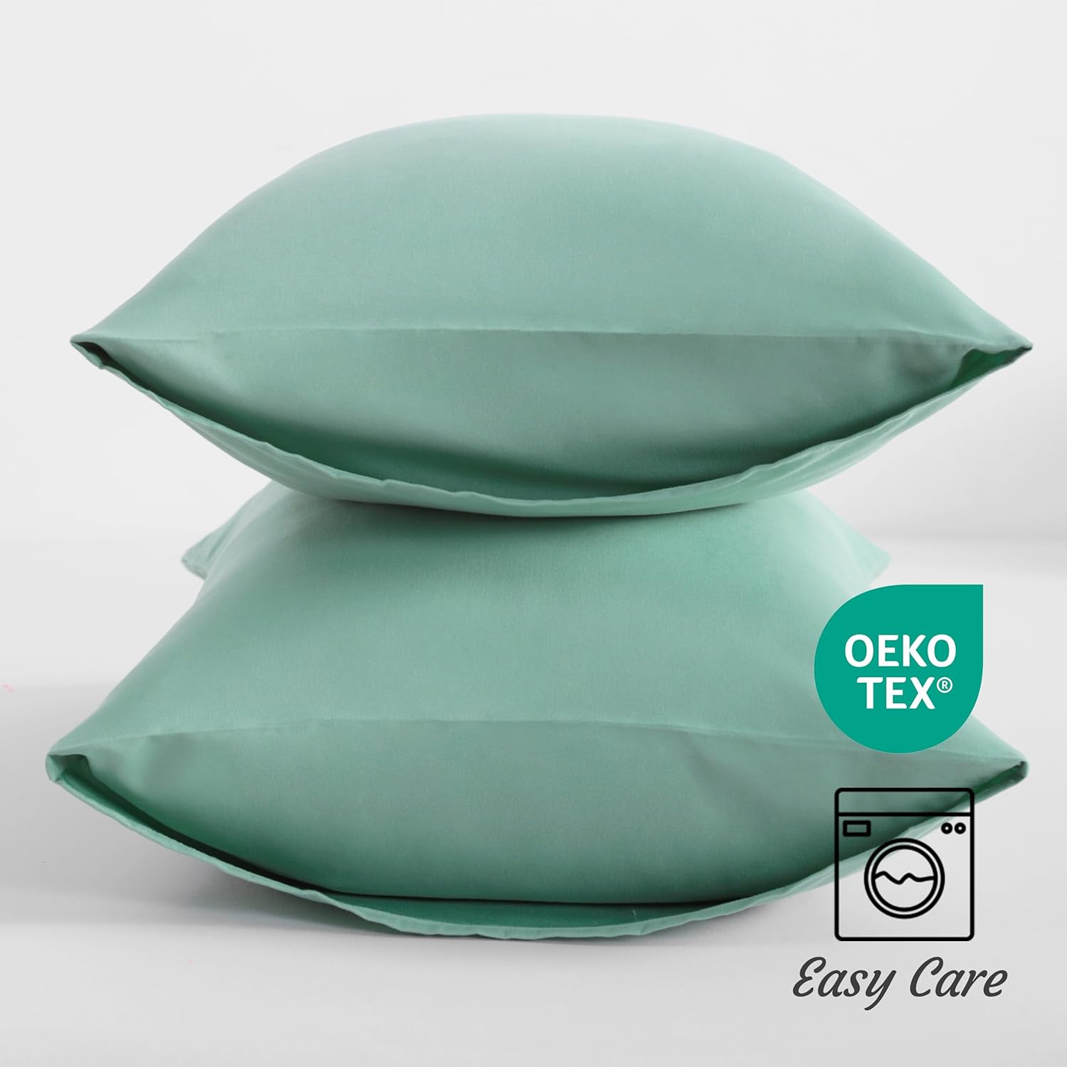 NTBAY Juego de 2 fundas de almohada Queen de microfibra cepillada de 20 x 30 pulgadas, suaves, resistentes a las arrugas, a la decoloración, a las