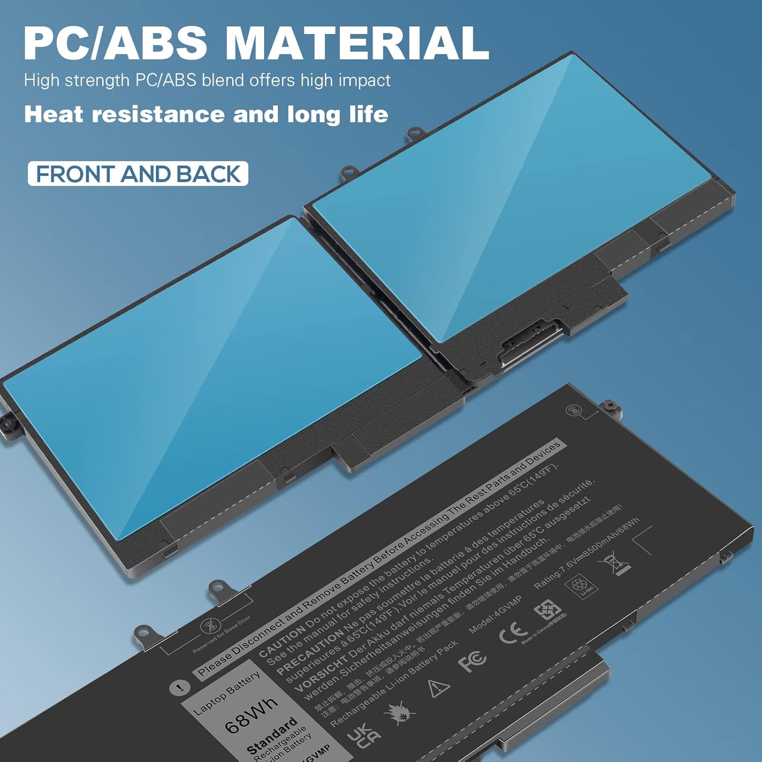 4GVMP – Batería para laptop Dell Latitude 5400 5410 5500 5510 Precision 3540 3550 759075917791 2 en 1, PN X77XY 1V1XF R8D7N RF7WM 9JRYT C5GV22 P84F