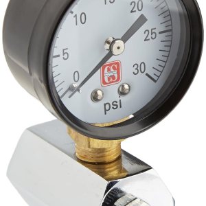 Eastman Medidor de prueba de presión de gas, 30 PSI x 34 pulgadas IPS, esfera de 2 pulgadas, caja de acero, 45167 Eastman Medidor de prueba de presión de gas, 30 PSI x 34 pulgadas IPS, esfera de 2 pulgadas, caja de acero, 45167