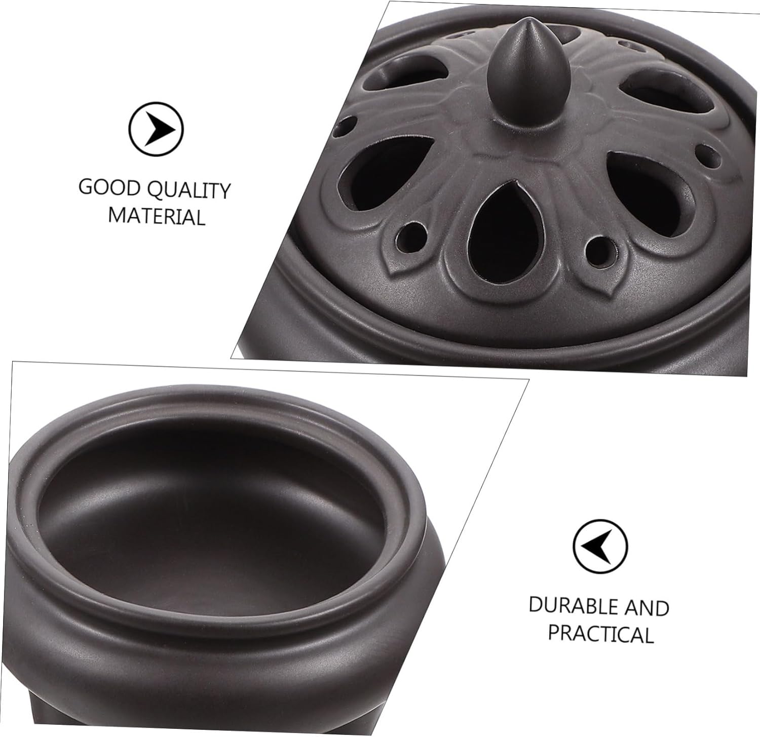 IMIKEYA Quemador de incienso con trípode, cono, quemador de incienso, decoración de escritorio, cascada, quemador de incienso de mesa, quemador de