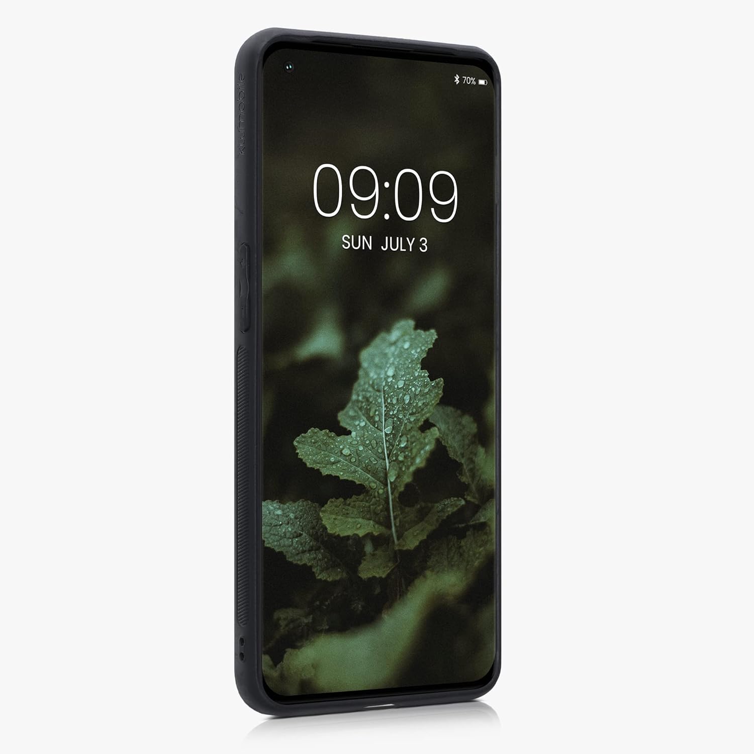 kwmobile Funda de madera real compatible con OnePlus 10 Pro 5G, cubierta de madera dura con parachoques de TPU, color marrón oscuro