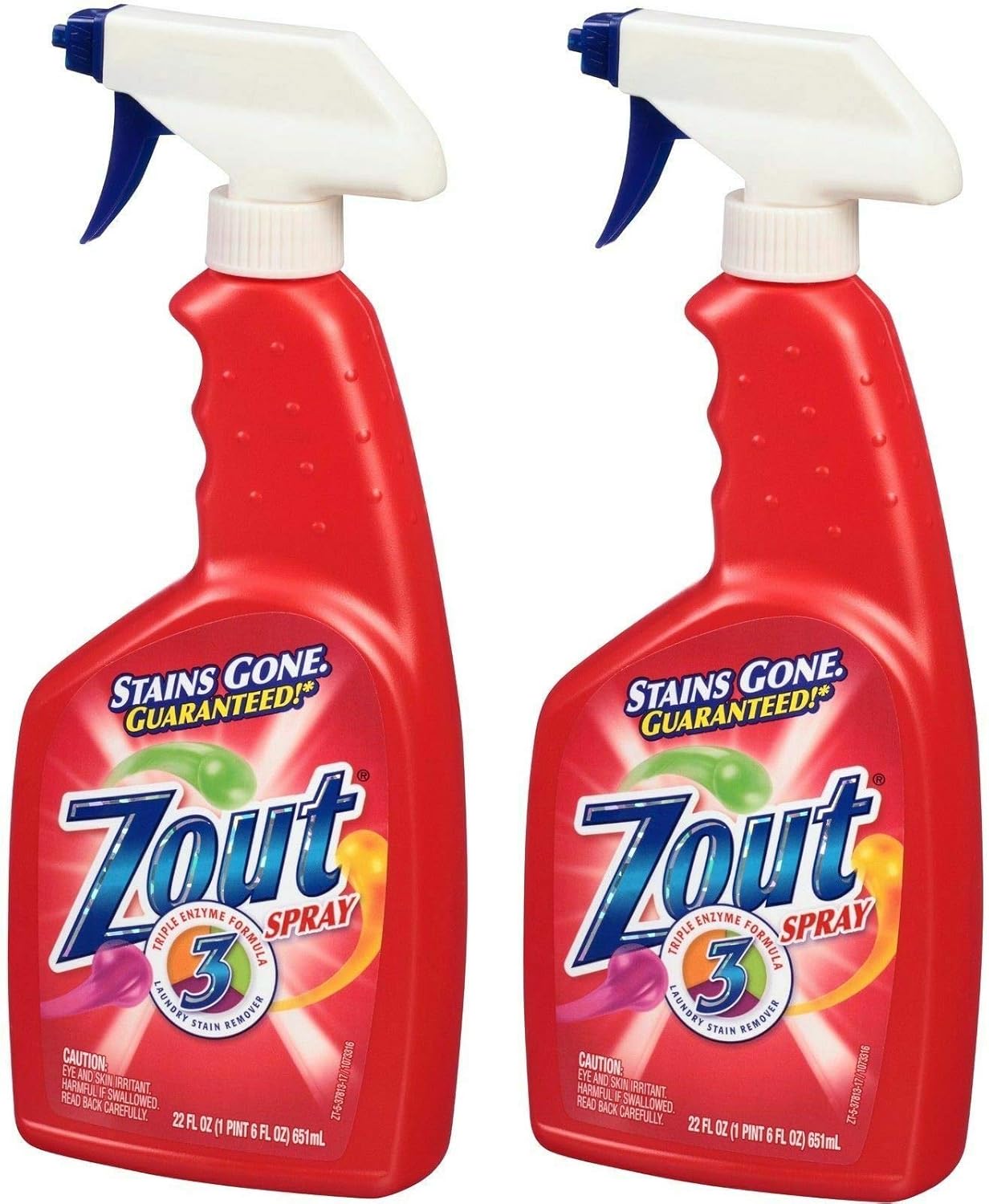 Zout Removedor de manchas de lavandería – 22 oz – 2 paquetes