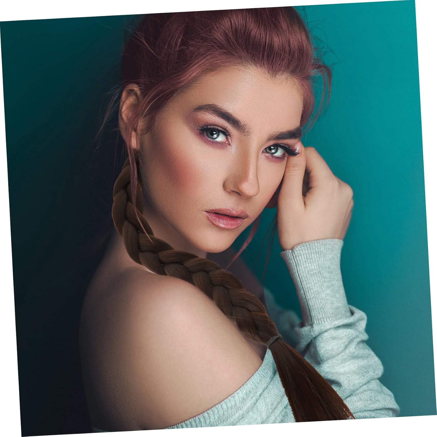 Beaupretty 4 pelucas de extensión de cola de caballo trenzadas para mujer, pelucas de cola de caballo para mujer, pelucas de pelo para mujer,