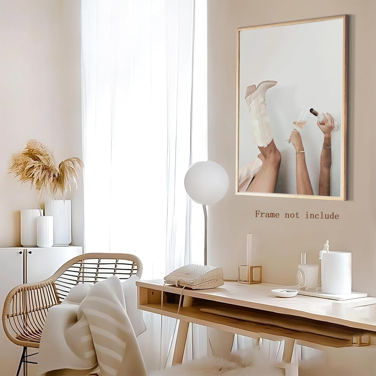 Preppy – Arte de pared para bares, decoración de pared de moda, decoración de habitación de vaquera, decoración de habitación, arte de pared color