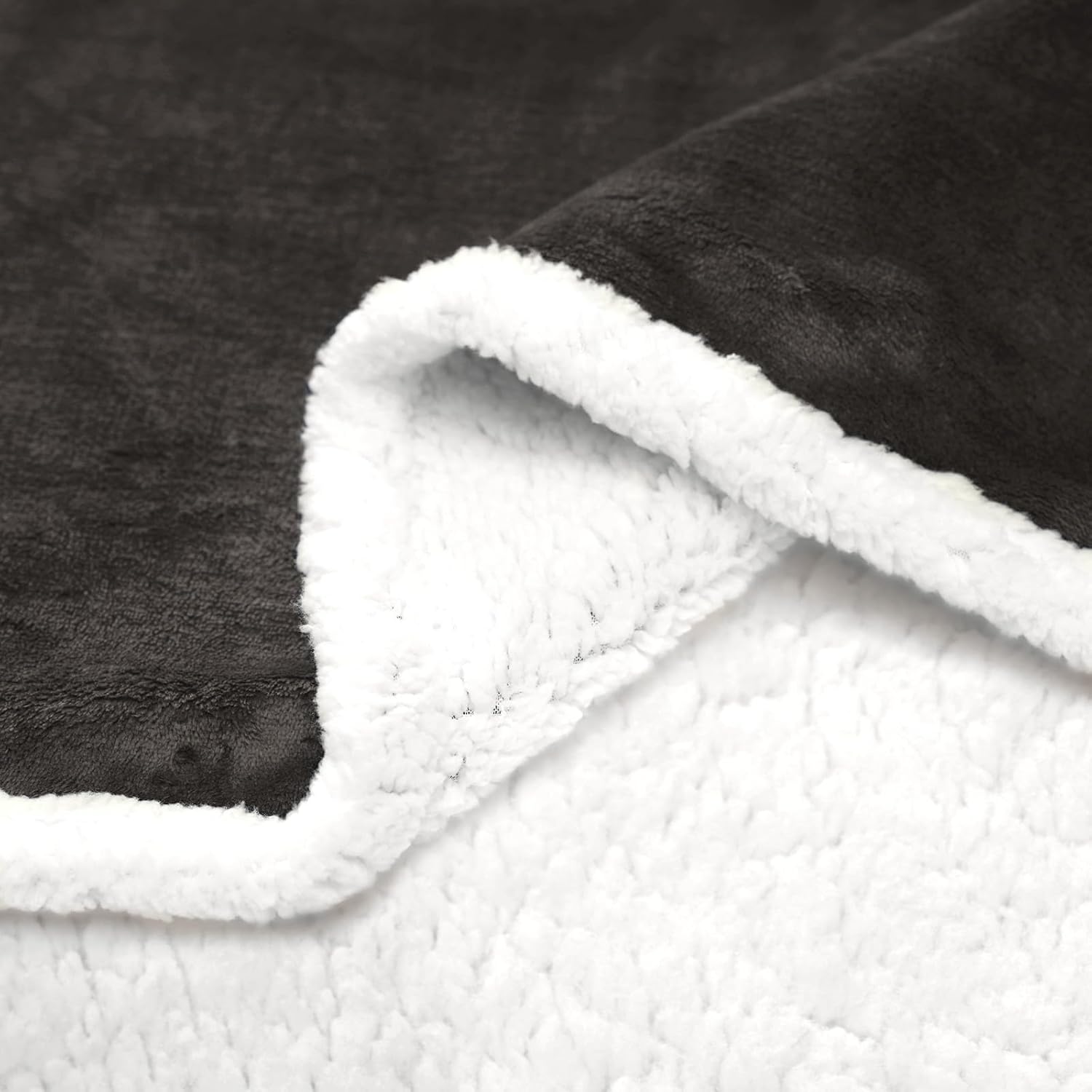 BEAUTEX Manta de forro polar sherpa, manta y manta de franela suave y esponjosa, mantas mullidas y acogedoras para sofá, cama, sofá para adultos (50