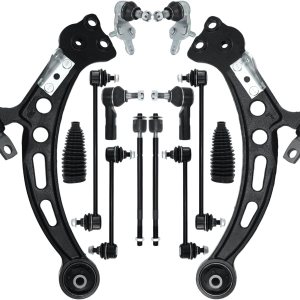14 piezas de brazo de control delantero inferior Kit de suspensión de rótulas estabilizador delanterotrasero estabilizador de barra estabilizadora 14 piezas de brazo de control delantero inferior Kit de suspensión de rótulas estabilizador delanterotrasero estabilizador de barra estabilizadora
