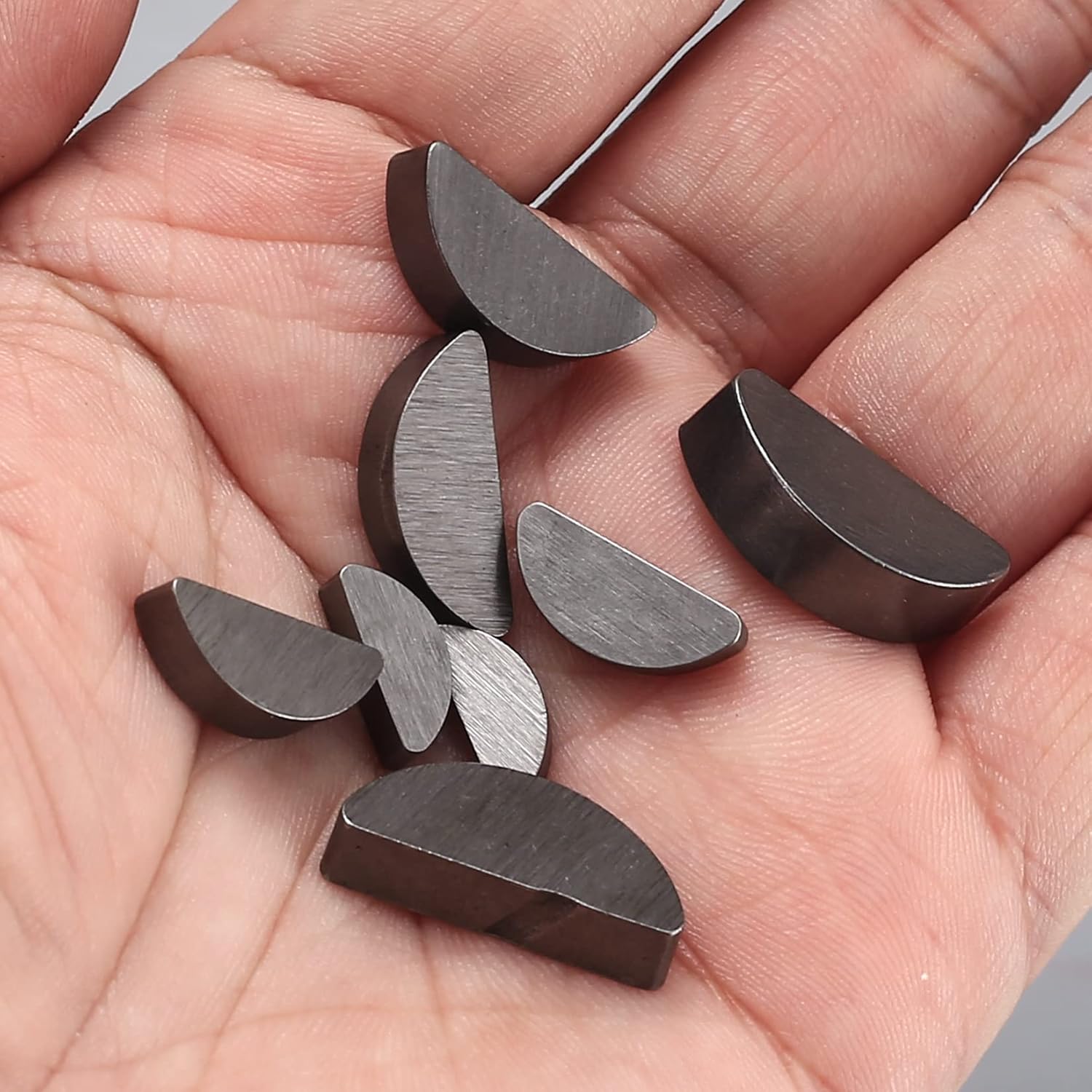 Woodruff – Kit surtido de llaves, 80 llaves métricas de madera, llaves de media luna, juego de llaves de semicírculo de media luna, llave de