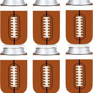 12 fundas para latas de fútbol, de neopreno, refrescos, de neopreno, termoenfriadores para amantes del deporte, fundas de bebidas, suministros de 12 fundas para latas de fútbol, de neopreno, refrescos, de neopreno, termoenfriadores para amantes del deporte, fundas de bebidas, suministros de