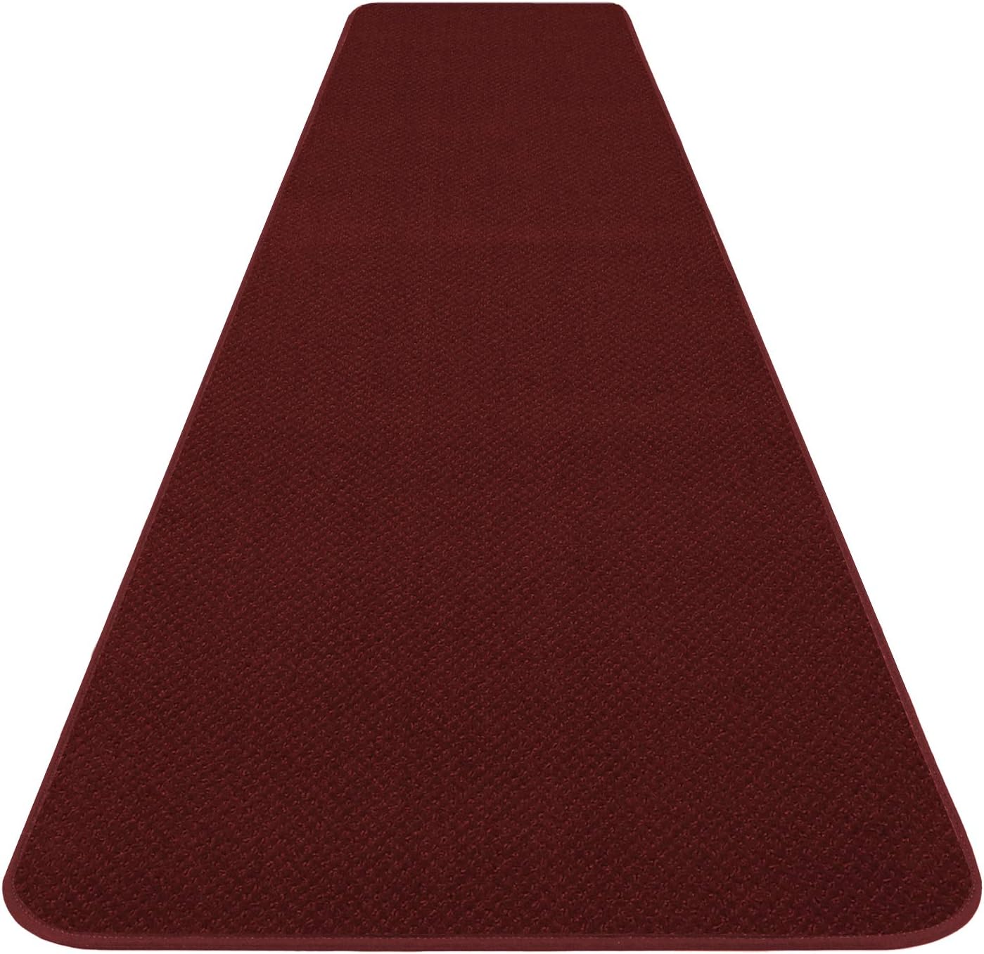 House, Home and More Alfombra antideslizante – Rojo borgoña – 6 pies x 36 pulgadas