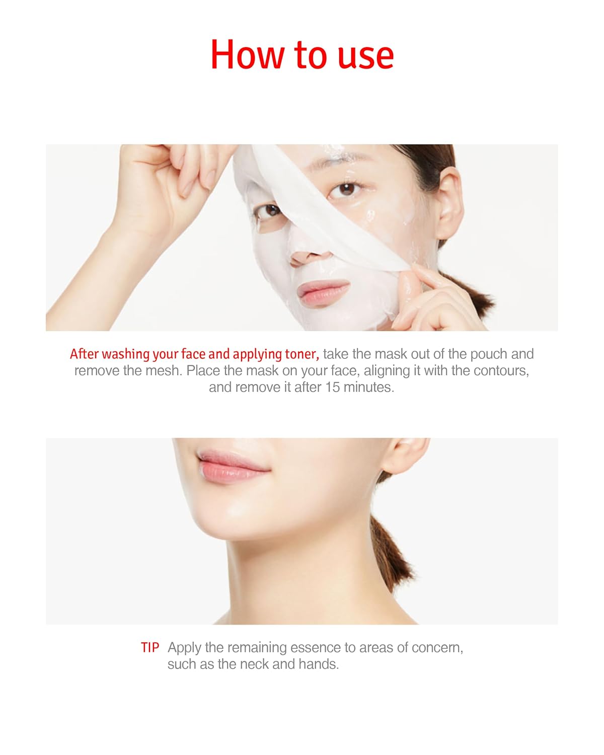 Máscara facial coreana de doble máscara para antienvejecimiento, reafirmante, hidratante, nutritiva con péptido altamente concentrado, esencia de