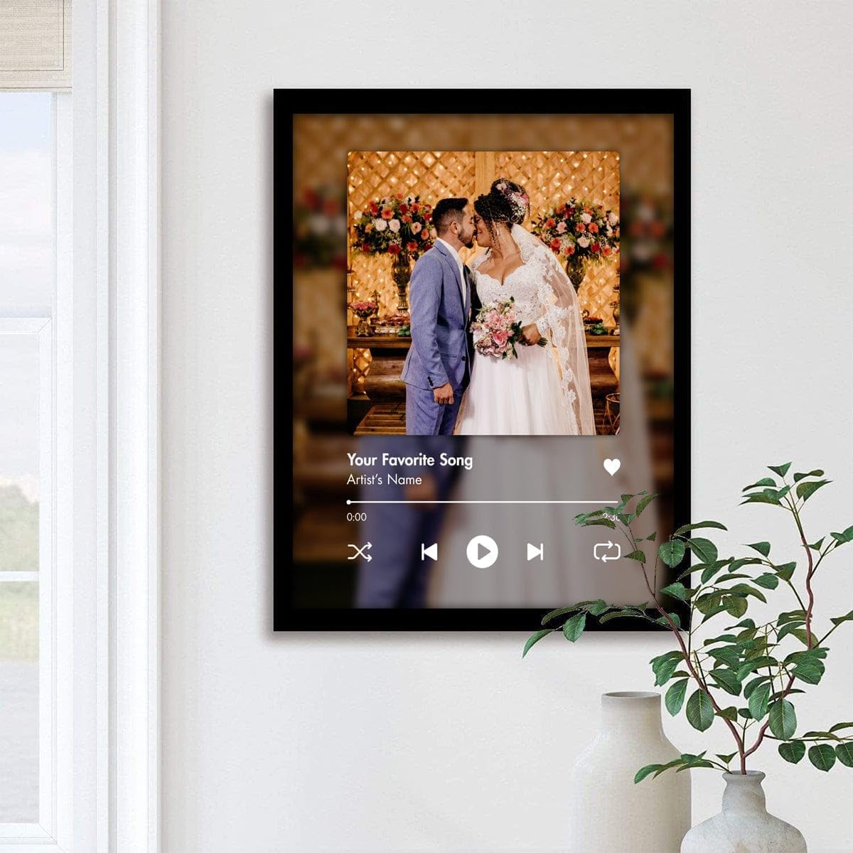 Personal-Prints Canción y foto personalizada hecha en Estados Unidos  Fotos y canciones personalizadas  Regalo de aniversario, boda, día de San