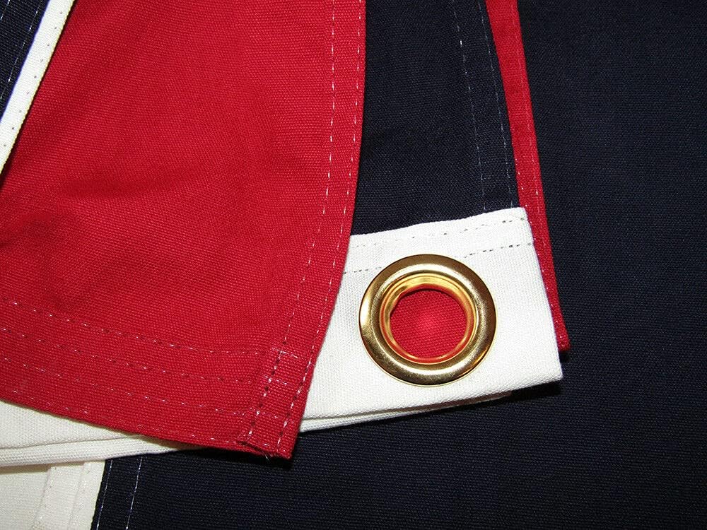 Premium 5×9.5 ft Embroidered France 100% Cotton Casket Flag