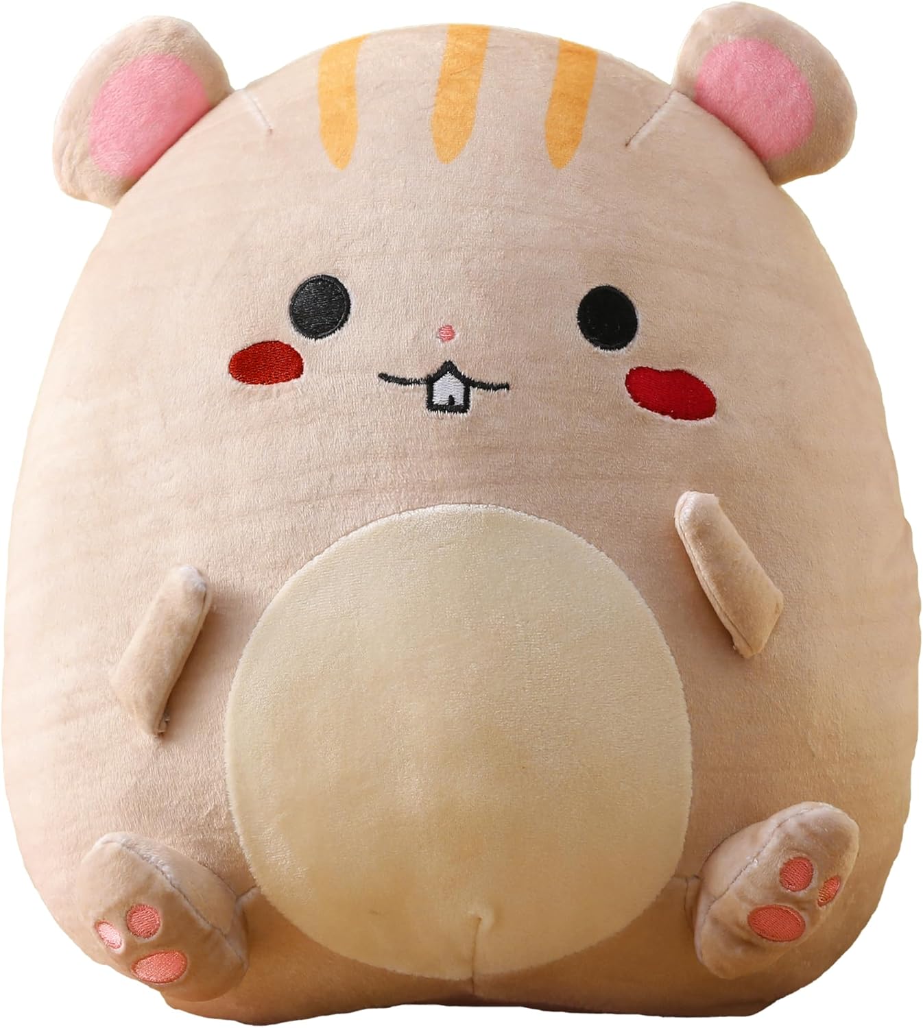 Almohadas de peluche de hámster de 12 pulgadas para niños, peluches kawaii, lindo peluche fácil de limpiar
