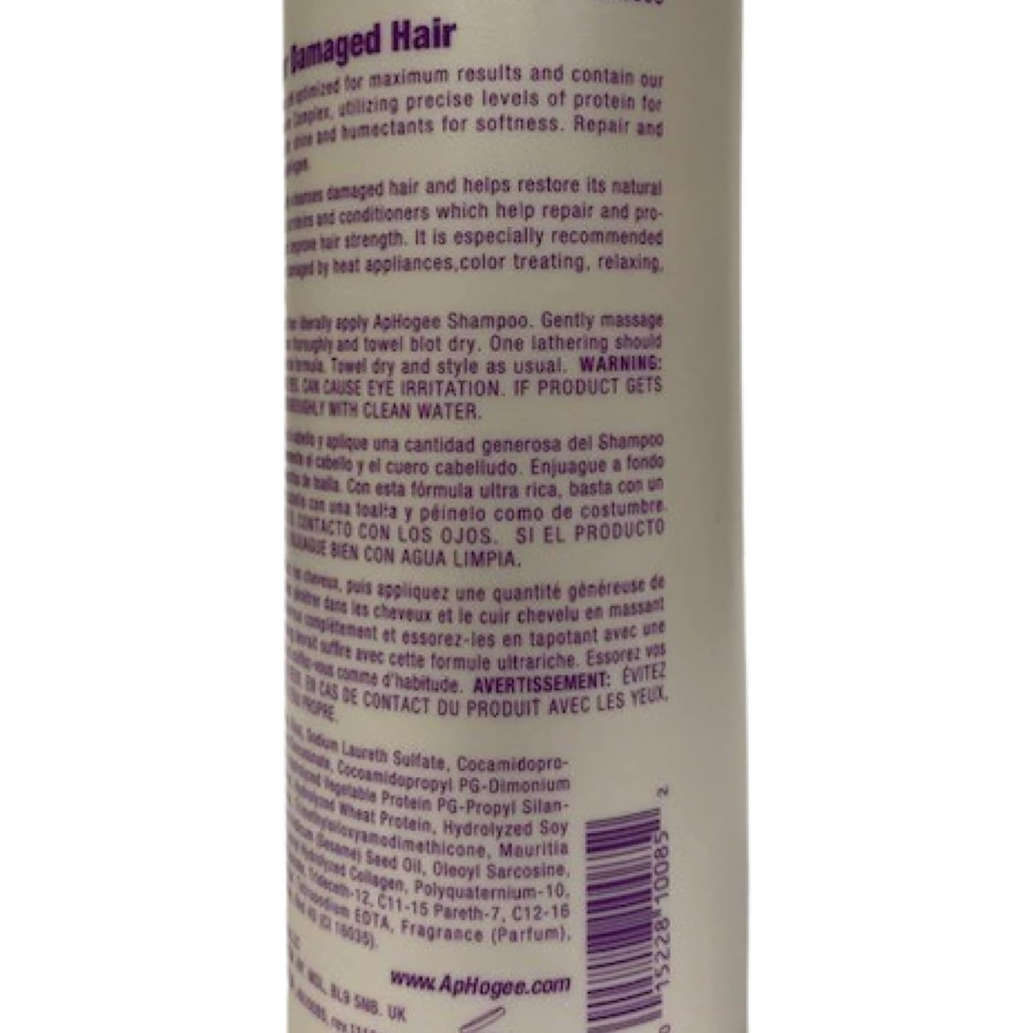 Aphogee Champú para cabello dañado, 16 oz (paquete de 6)