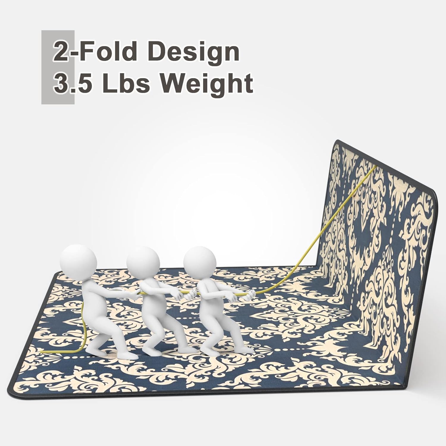 Placoot Tapete para silla de oficina para alfombras y suelos de madera dura, 48 x 36 pulgadas, tapete de piso de alta calidad, tapete para silla de