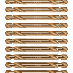 Broca de cobalto HSS de doble extremo, 532 pulgadas, acero y metal, 10 unidades Broca de cobalto HSS de doble extremo, 532 pulgadas, acero y metal, 10 unidades