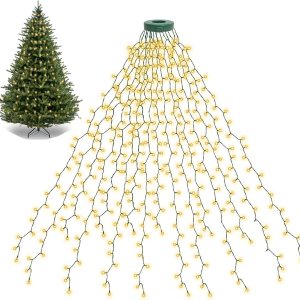 BOLWEO Luces de árbol de Navidad, 592 luces LED de 16 líneas de luces de Navidad para árbol, 8 modos para árbol de Navidad de 8 a 10 pies, BOLWEO Luces de árbol de Navidad, 592 luces LED de 16 líneas de luces de Navidad para árbol, 8 modos para árbol de Navidad de 8 a 10 pies,