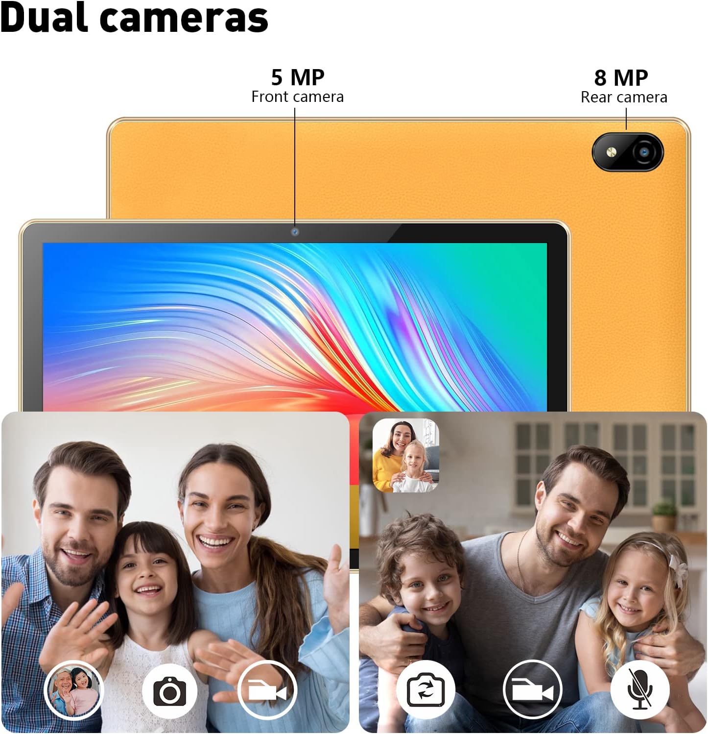 Tablet de 10 pulgadas, tableta Android AX WiFi 6+2.4 y 5GWifi, 3 GB de RAM 32 GB de almacenamiento ROM, pantalla IPS HD 1332 x 800, procesador de