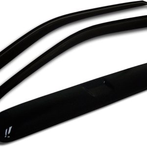 TuningPros WSVT2-225 Techo corredizo tipo 2 y montaje exterior ventana visera deflector protector de lluvia humo oscuro 3 piezas conjunto TuningPros WSVT2-225 Techo corredizo tipo 2 y montaje exterior ventana visera deflector protector de lluvia humo oscuro 3 piezas conjunto