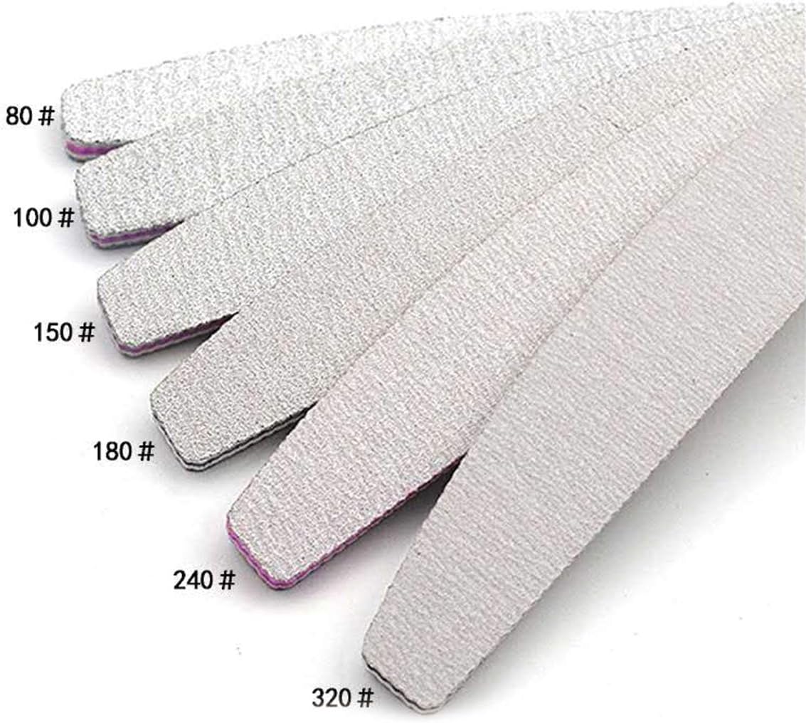 Lima de uñas profesional de doble cara de grano 150180 pulidor de esmeril, herramientas de manicura para aseo y peinado de uñas, bloque de uñas de