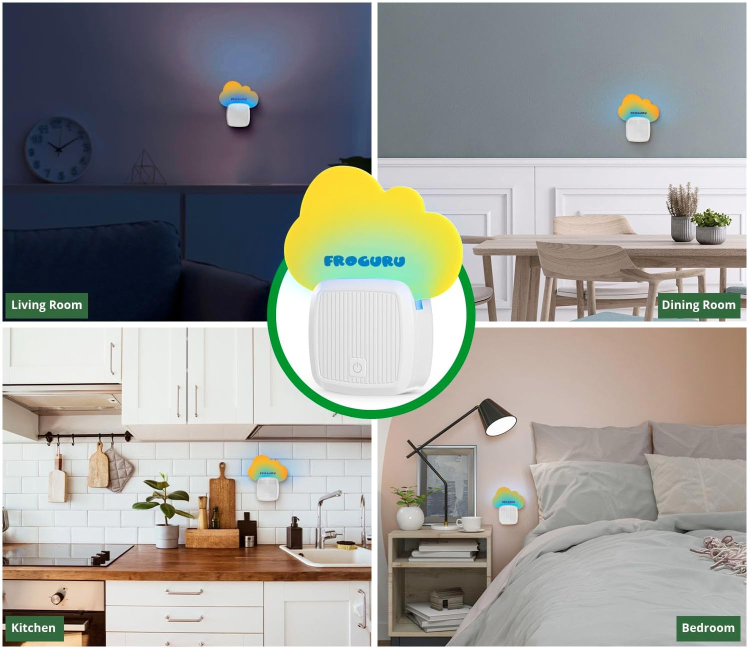 Trampa para moscas para interiores con 14 recambios adhesivos (paquete de 2) – Trampa para moscas de interior fácil de usar sin olor para el hogar