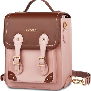 Cwatcun Bolsa para cámara, funda cruzada para cámara retro, de piel sintética vintage, impermeable, mochila ligera para cámara, compatible con Cwatcun Bolsa para cámara, funda cruzada para cámara retro, de piel sintética vintage, impermeable, mochila ligera para cámara, compatible con