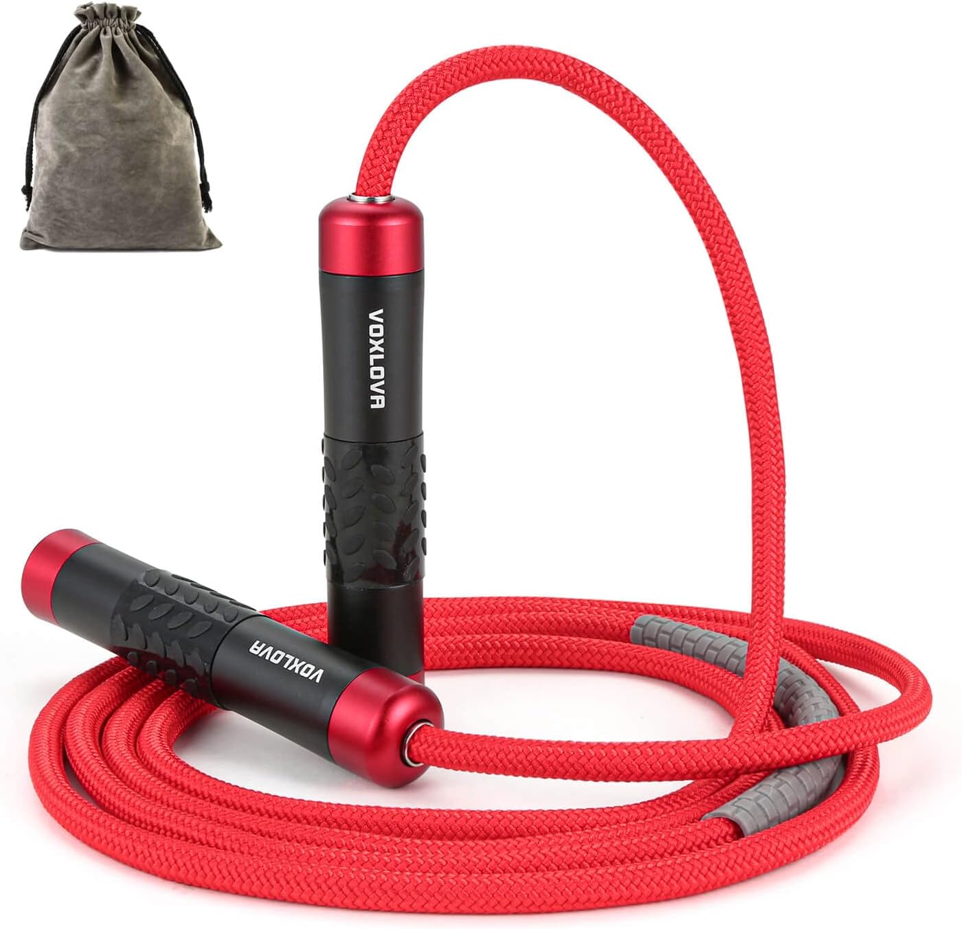 Weighted Jump Rope for Men Women – 1LB Heavy Jump Rope for Adult Fitness Workouts, Non-Slip Aluminum Handles, Ball Bearings Premium Skipping Rope