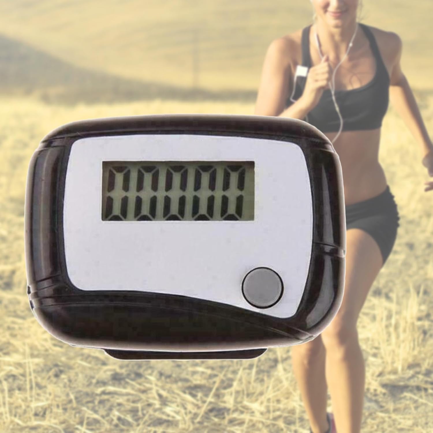 Colaxi Contador de pasos, podómetro, monitor diario de objetivo, dispositivos de movimiento de caminar, clip para cinturón, podómetro electrónico