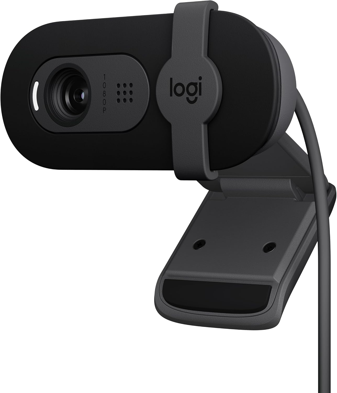 Logitech Cámara web Brio 101 Full HD 1080p hecha para reuniones y trabajos para transmisión equilibrio de luz automático, micrófono integrado,
