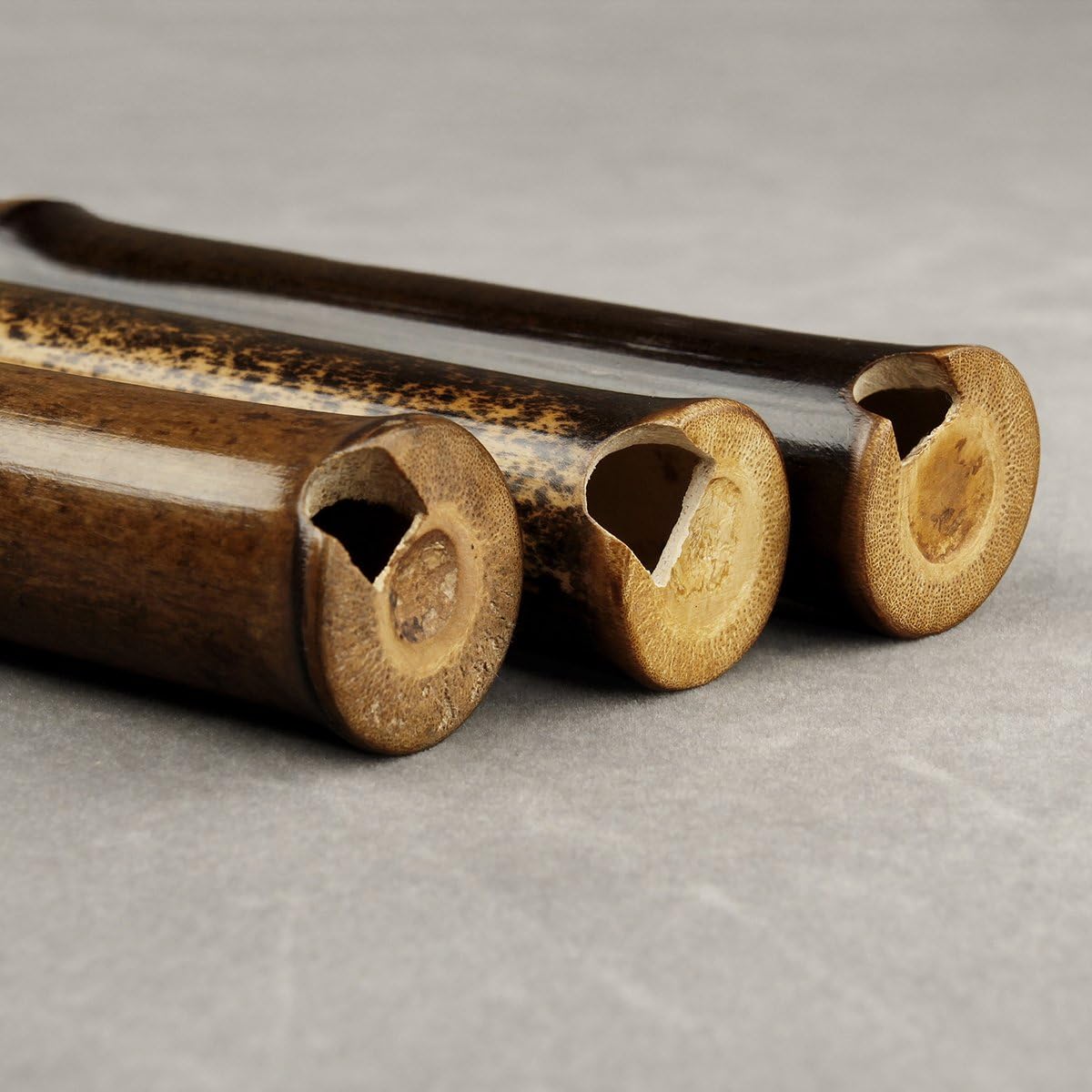 Flauta de bambú vertical marrón original Instrumento musical chino tradicional Xiao