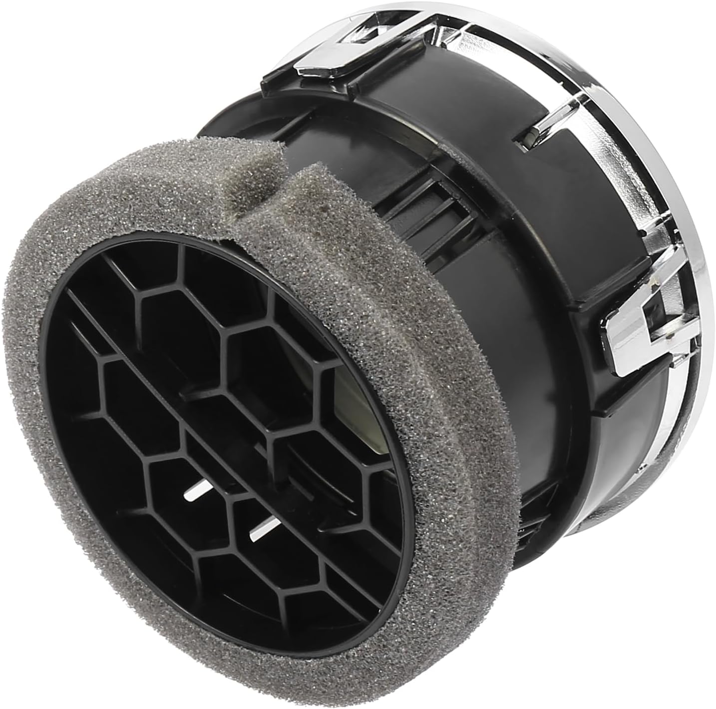 X AUTOHAUX Calentador de CA con salida de ventilación para tablero de instrumentos para Ford F150 2012 2013 2014 tono plateado
