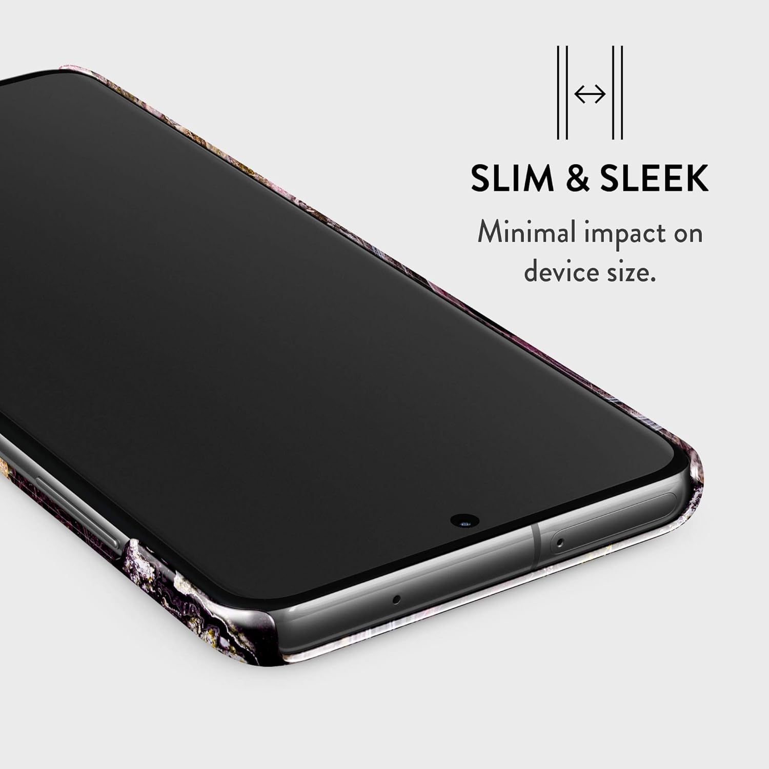 BURGA Funda para teléfono compatible con Samsung Galaxy S20 FE  Piedra de mármol púrpura y dorada a la moda linda para niñas, diseño fino, carcasa
