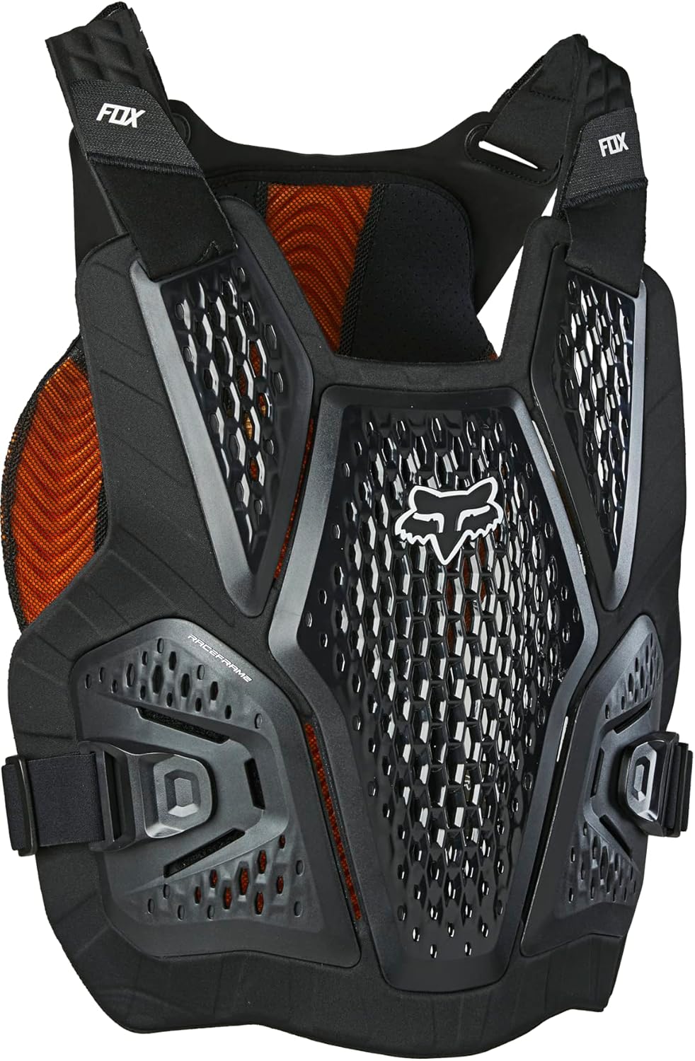 Fox Racing Raceframe Impact SB CE D3O – Protector de pecho y espalda para motocross, color negro, LXL