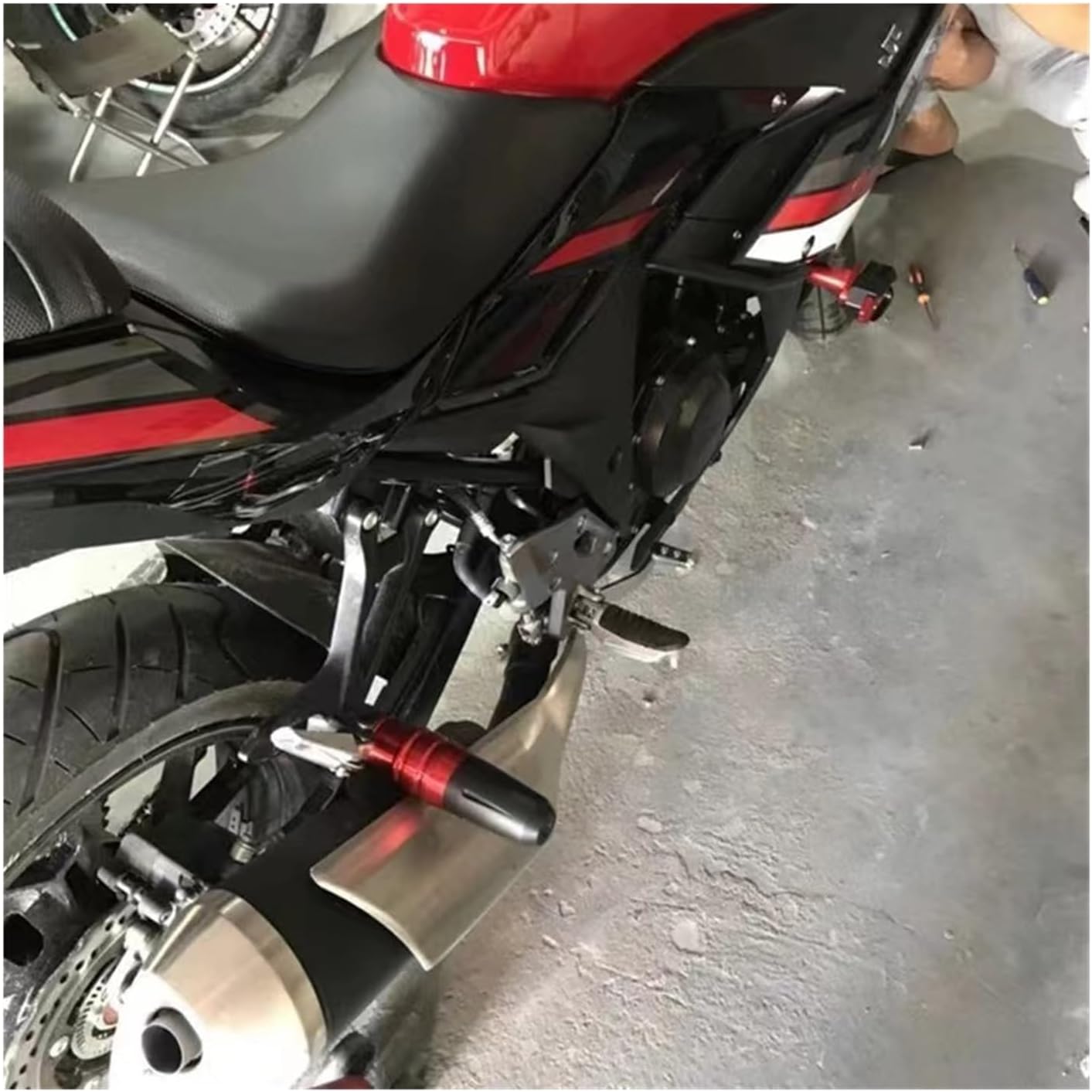 Motorcycle Frame Slider for Yamaha MT-03 MT03 MT 03 Motorcycle Accessories CNC Frame Crash Pads Exhaust Sliders Crash Protector with Logo (Color