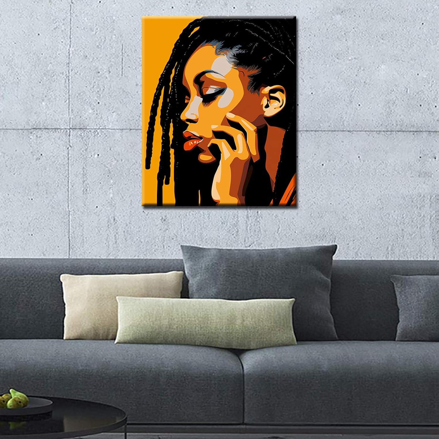 Pintura por números, pintura acrílica afroamericana por números, kit de pintura por números para niños y adultos, principiantes, moda negra, pintura