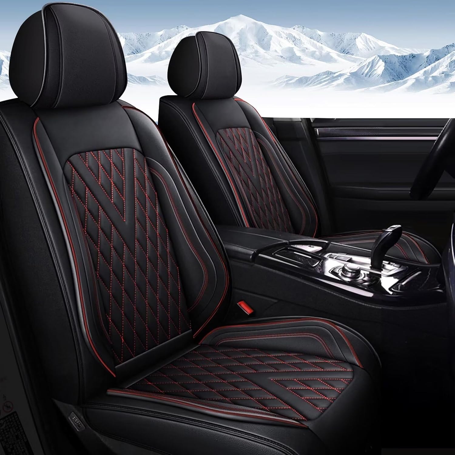 2 fundas de asiento delantero de automóvil para ChevroletChevy Trailblazer 2021-2024, cojín de asiento de Chevy de piel sintética, impermeable,