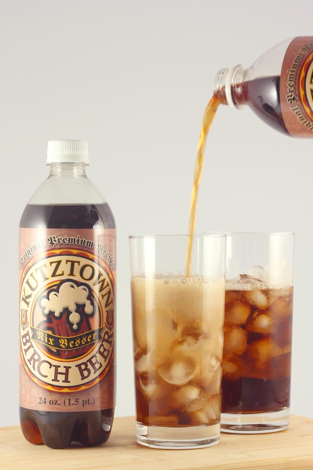 AmishTastes Birch Beer, Kutztown “Nix Besser” PA estilo holandés, 24 onzas (paquete de 8)