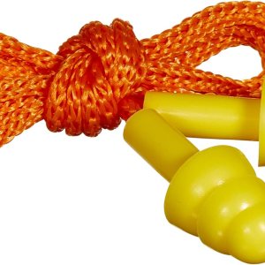 Allen Company Tapón para los oídos Deluxe con cable y estuche pequeño, naranja, talla única Allen Company Tapón para los oídos Deluxe con cable y estuche pequeño, naranja, talla única