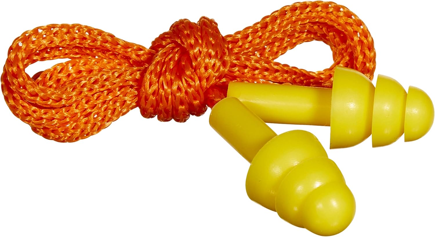 Allen Company Tapón para los oídos Deluxe con cable y estuche pequeño, naranja, talla única